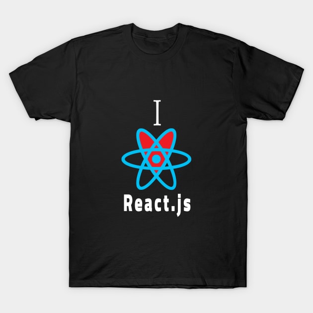 I love React for a programmers and coders T-Shirt by colorfull_wheel